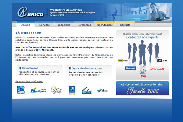 Abrico home page